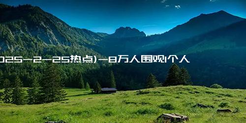 (2025-2-25热点)-8万人围观1个人洗碗有啥魔力 你觉得解压吗？